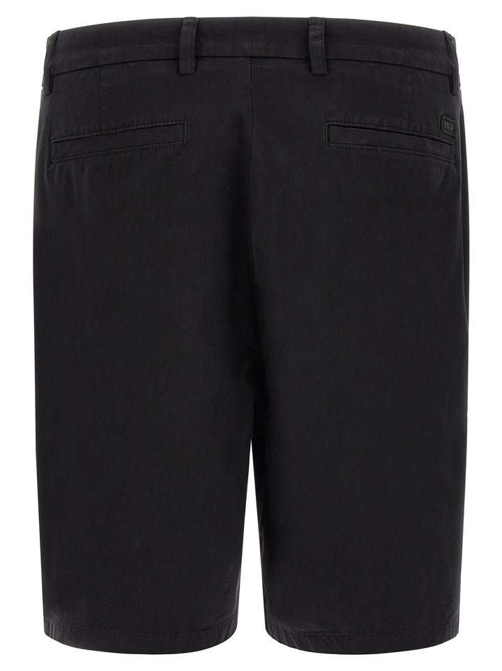 Hugo Boss Black Cotton Bermuda Shorts