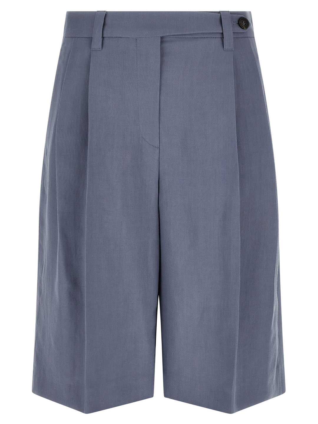 Brunello Cucinelli Blue Viscose Bermuda Shorts
