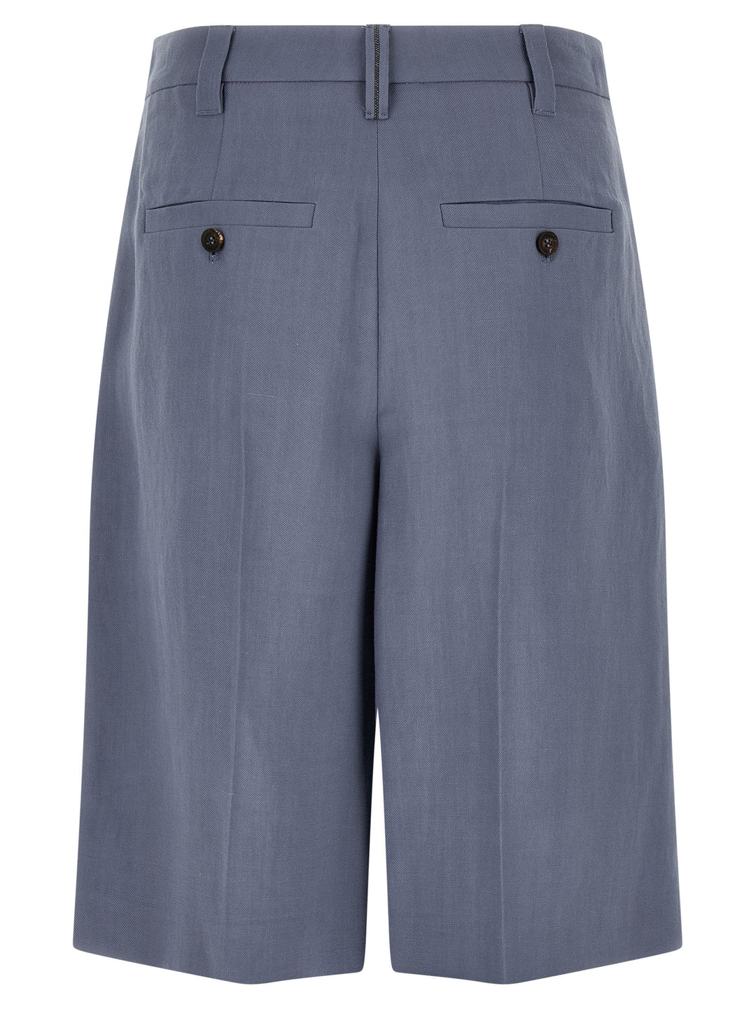 Brunello Cucinelli Blue Viscose Bermuda Shorts