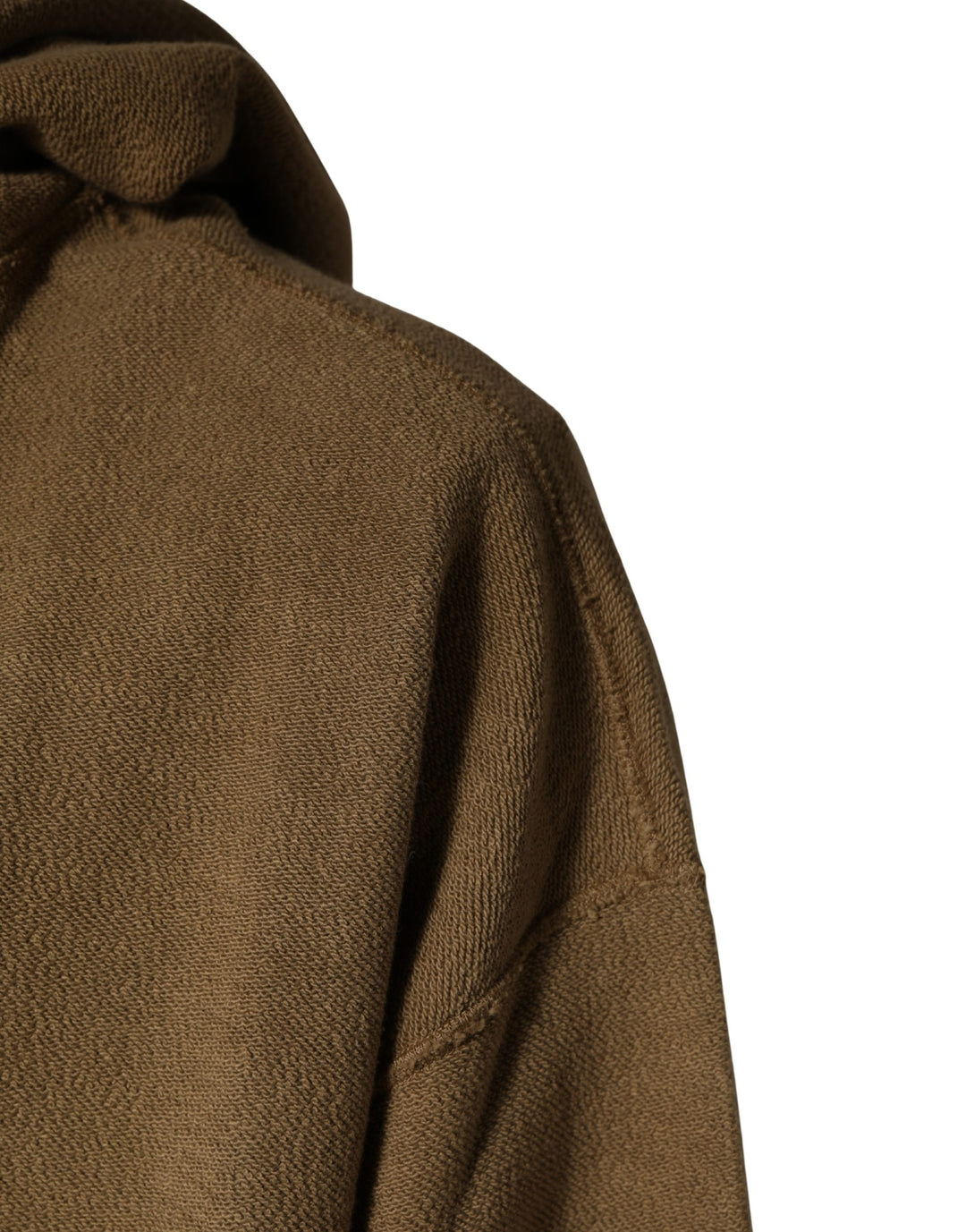 Dolce &amp; Gabbana Brown Cotton Logo Coin Hooded Pullover Sweater