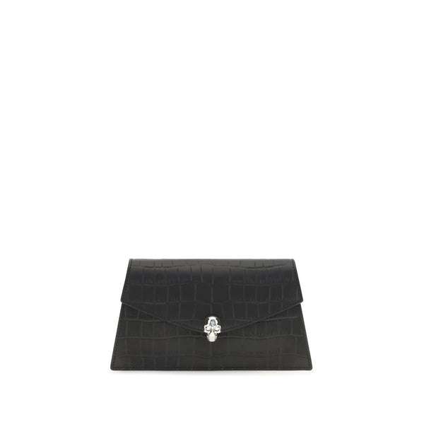 Alexander McQueen - Black Calf Leather Bos Taurus Clutch Bag