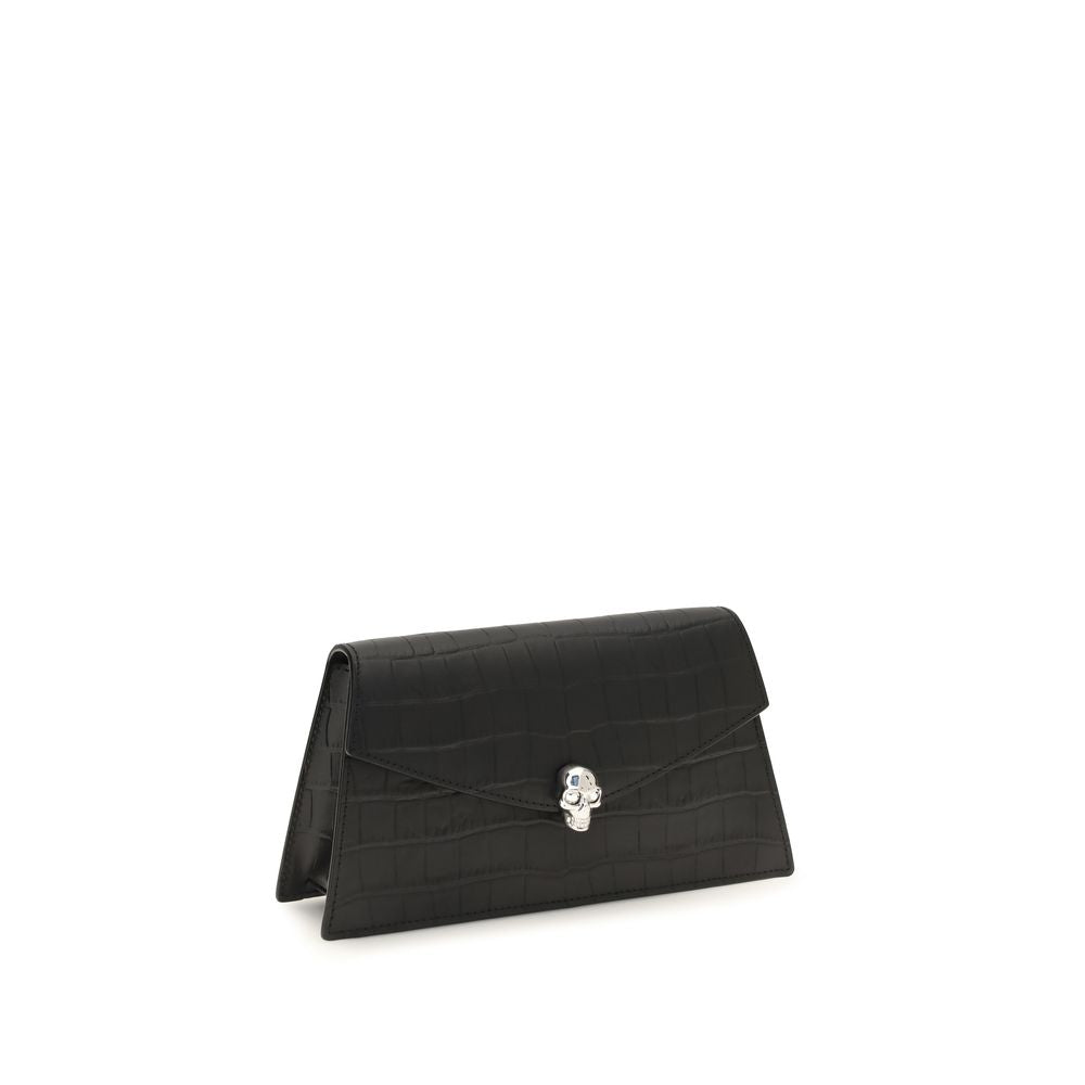 Alexander McQueen - Black Calf Leather Bos Taurus Clutch Bag