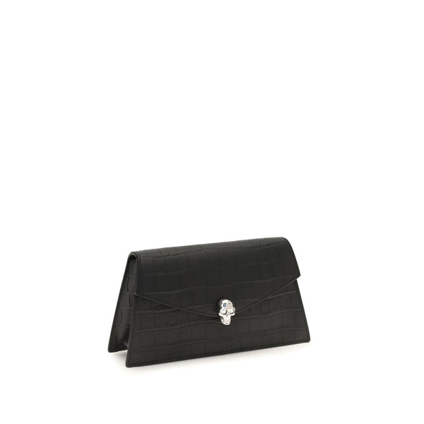 Alexander McQueen - Black Calf Leather Bos Taurus Clutch Bag