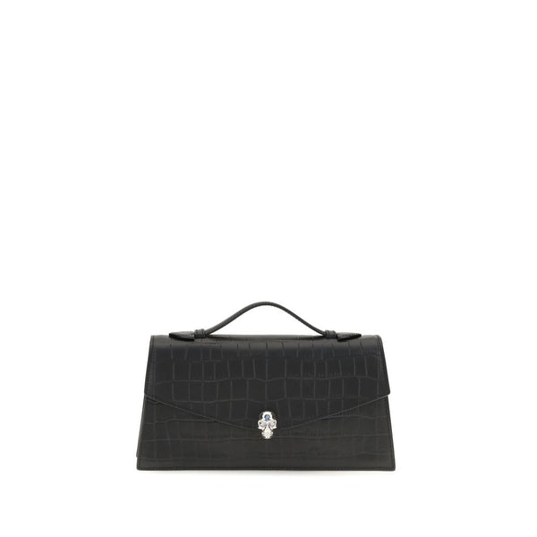 Alexander McQueen - Black Calf Leather Bos Taurus Handbag