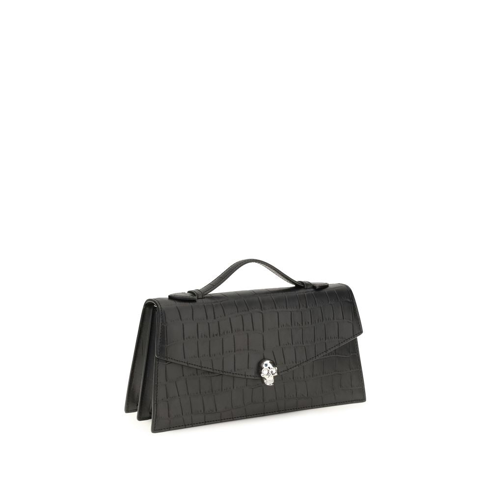 Alexander McQueen - Black Calf Leather Bos Taurus Handbag