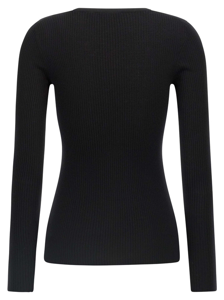 Theory Black Merino Wool Cardigan