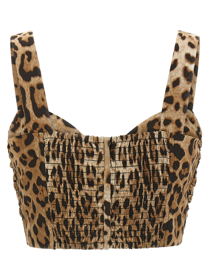 Dolce &amp; Gabbana Brown Cotton Blouse