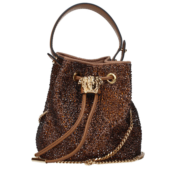 Versace - Brown Satin Handbag