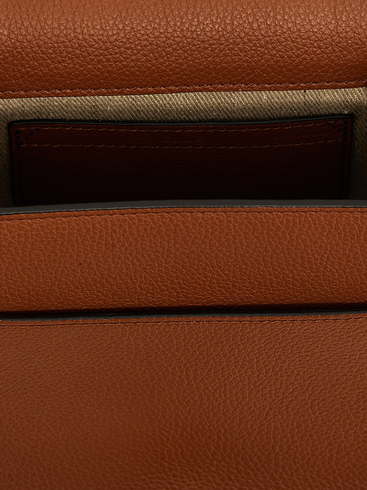 Chloé Brown Lamb Leather Crossbody Bag