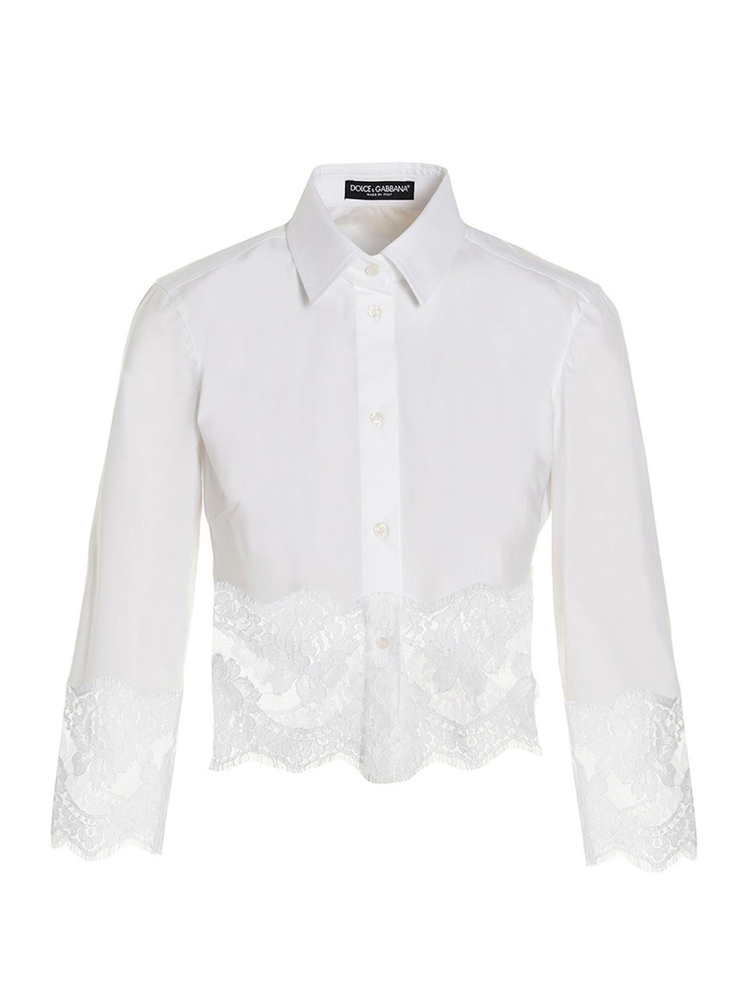 Dolce &amp; Gabbana White Cotton Blouse