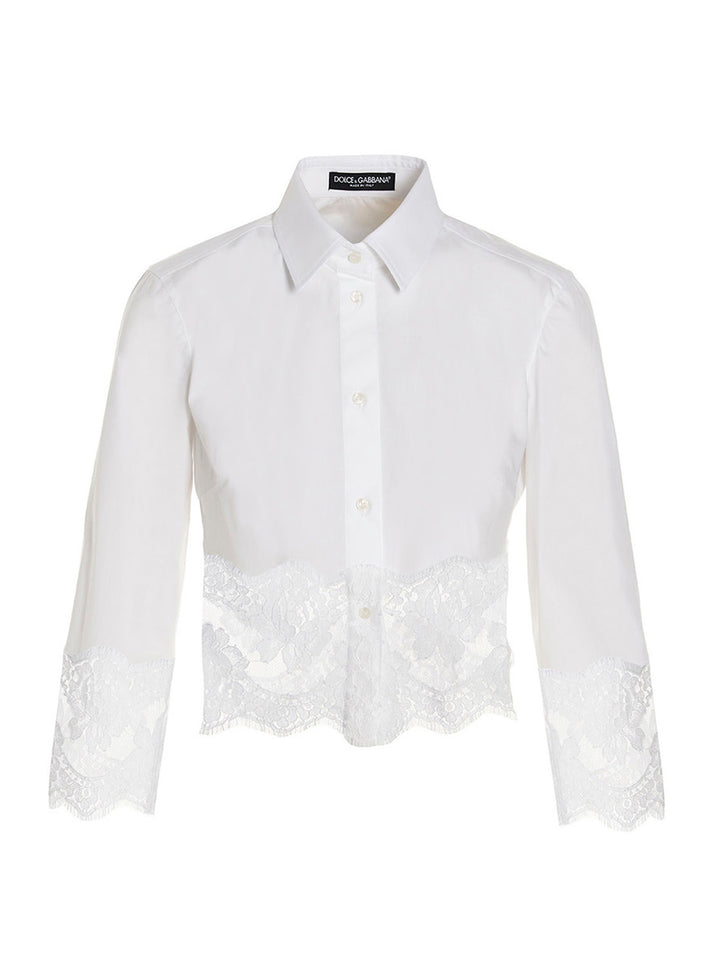 Dolce &amp; Gabbana White Cotton Blouse