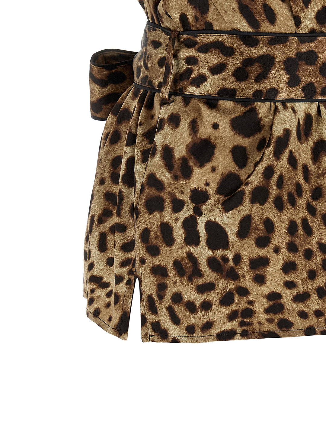 Dolce &amp; Gabbana Brown Silk Blouse