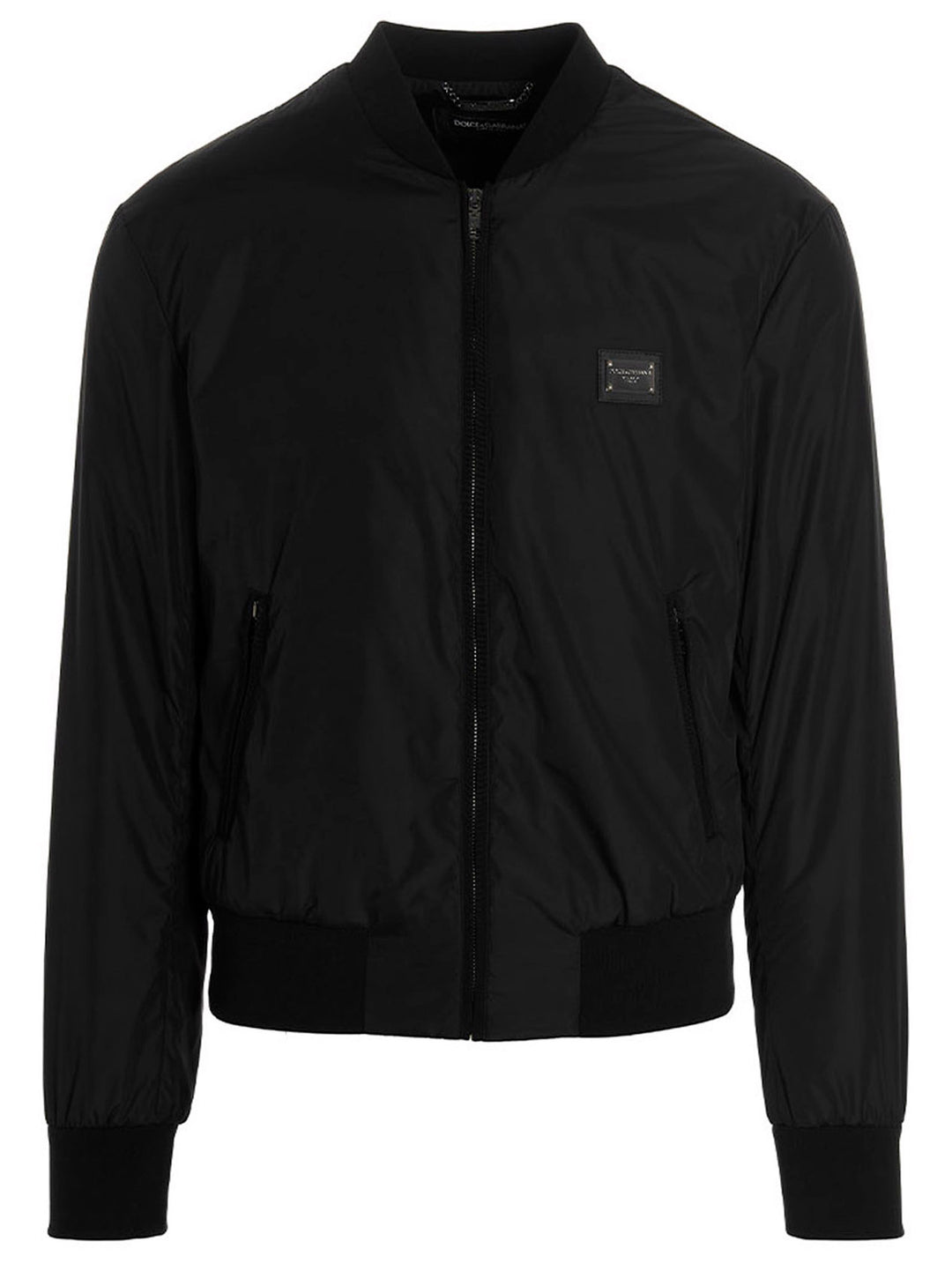 Dolce &amp; Gabbana Black Polyamide Bomber