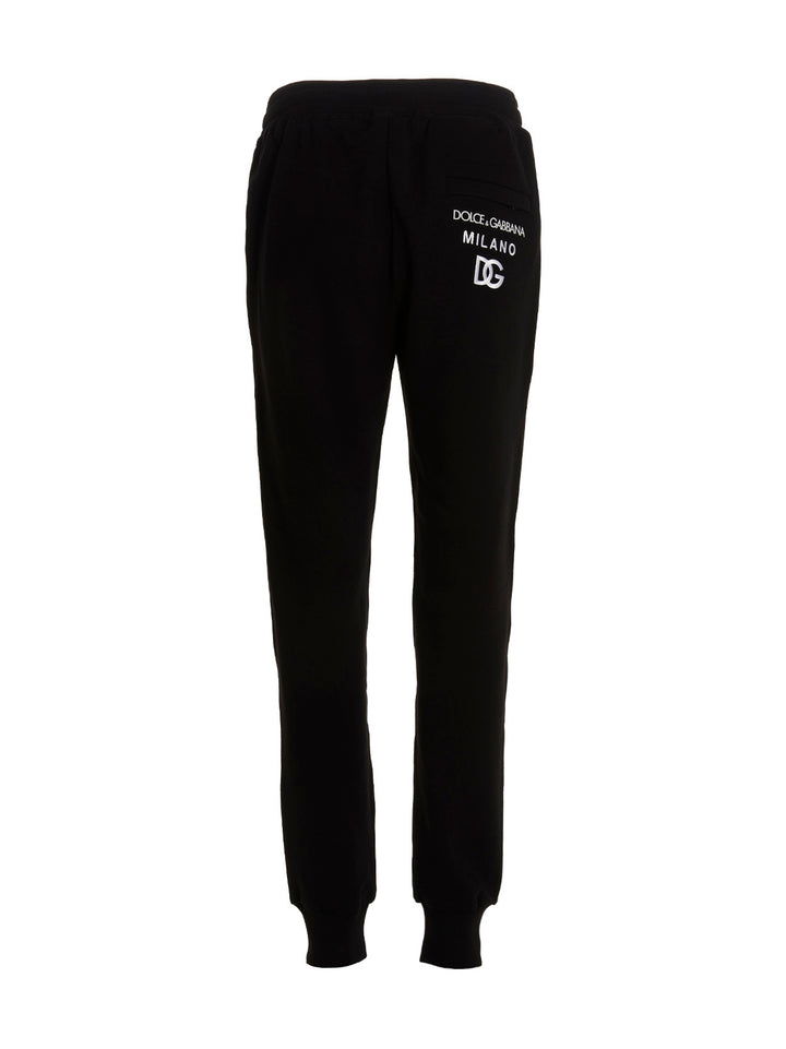 Dolce &amp; Gabbana Black Cotton Joggers (Workout Pants)