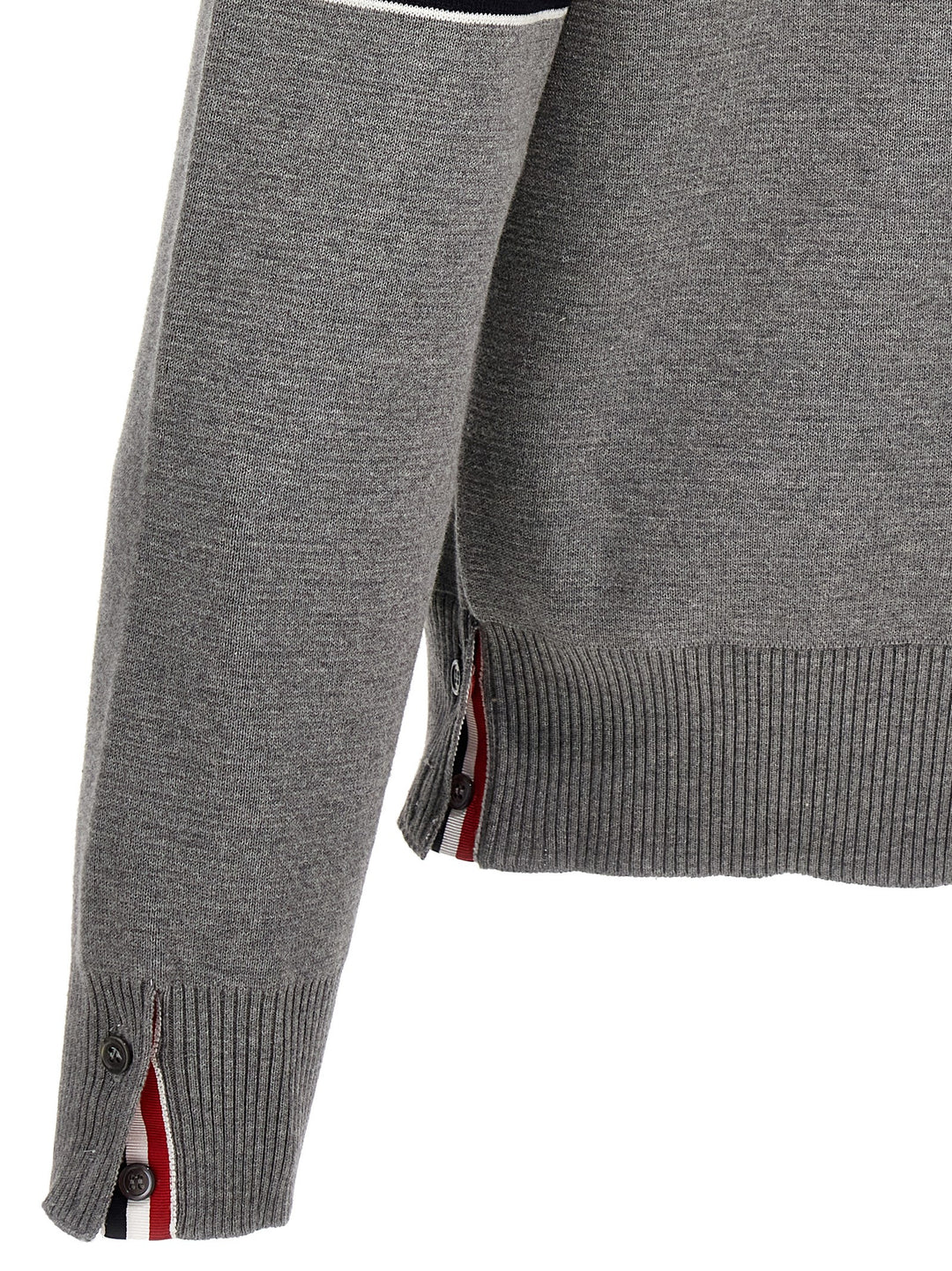 Thom Browne Gray Cotton Cardigan