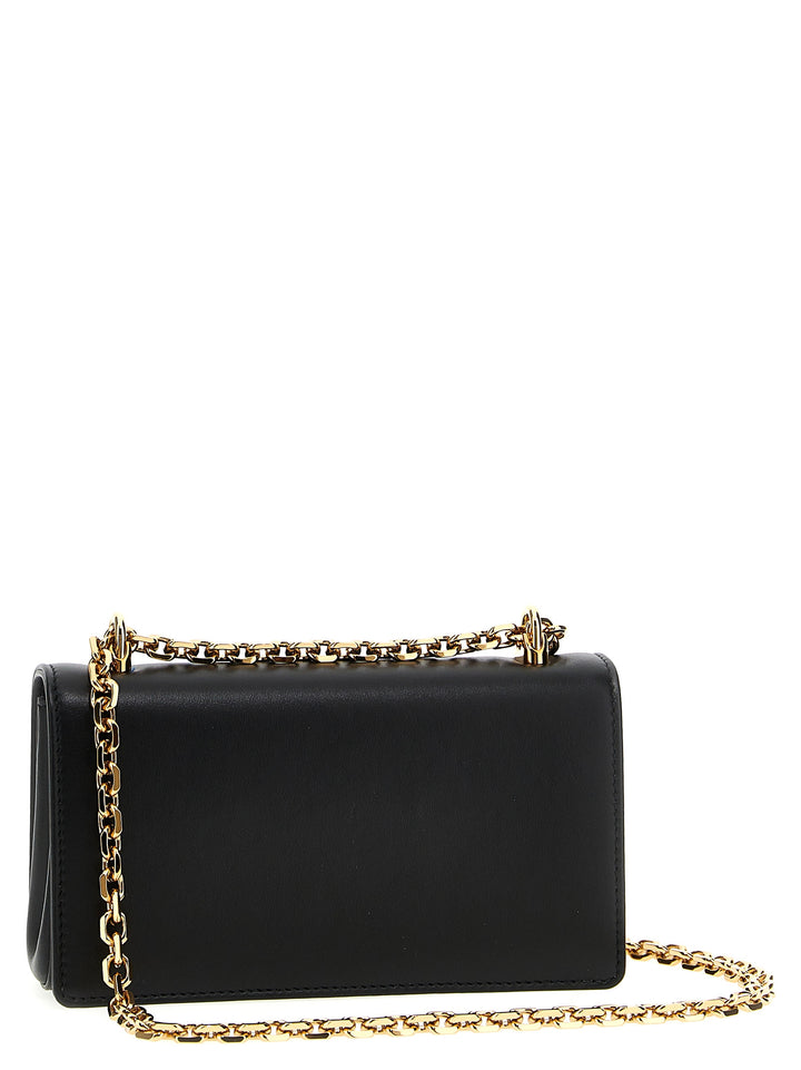 Dolce &amp; Gabbana Black Calfskin Crossbody Bag