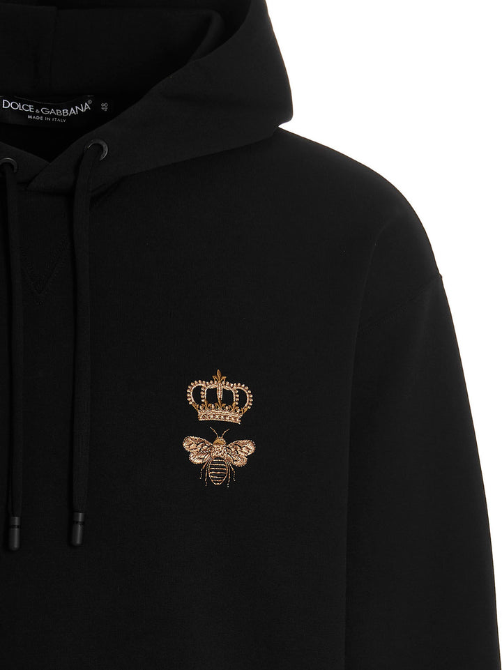 Dolce &amp; Gabbana Black Cotton Sweatshirt