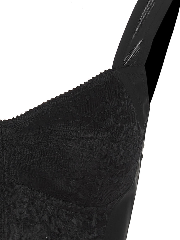 Dolce &amp; Gabbana Black Polyamide Tank Tops