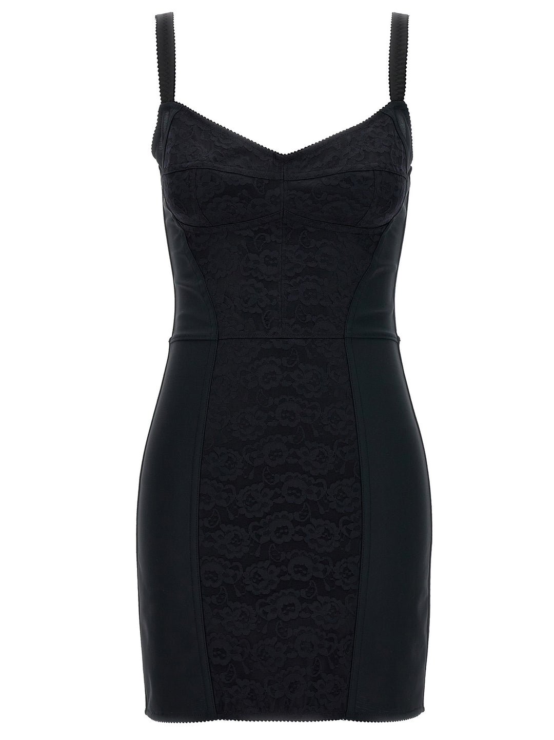 Dolce &amp; Gabbana Black Polyester Short Dress