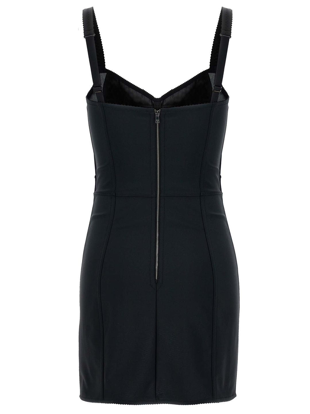 Dolce &amp; Gabbana Black Polyester Short Dress