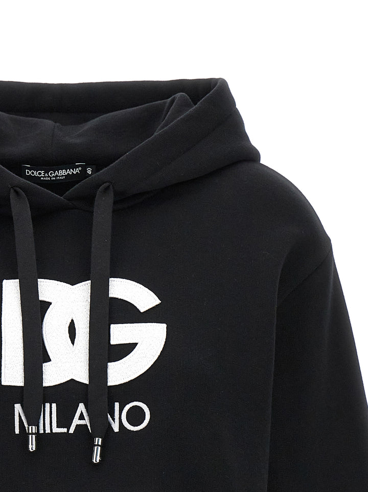 Dolce &amp; Gabbana Black Cotton Hoodie