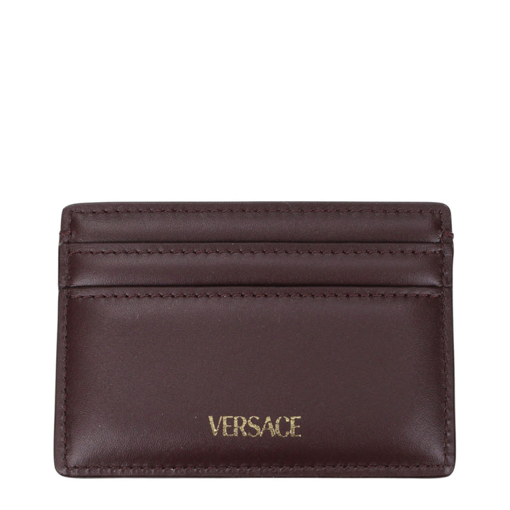 Versace Brown Leather Cardholder