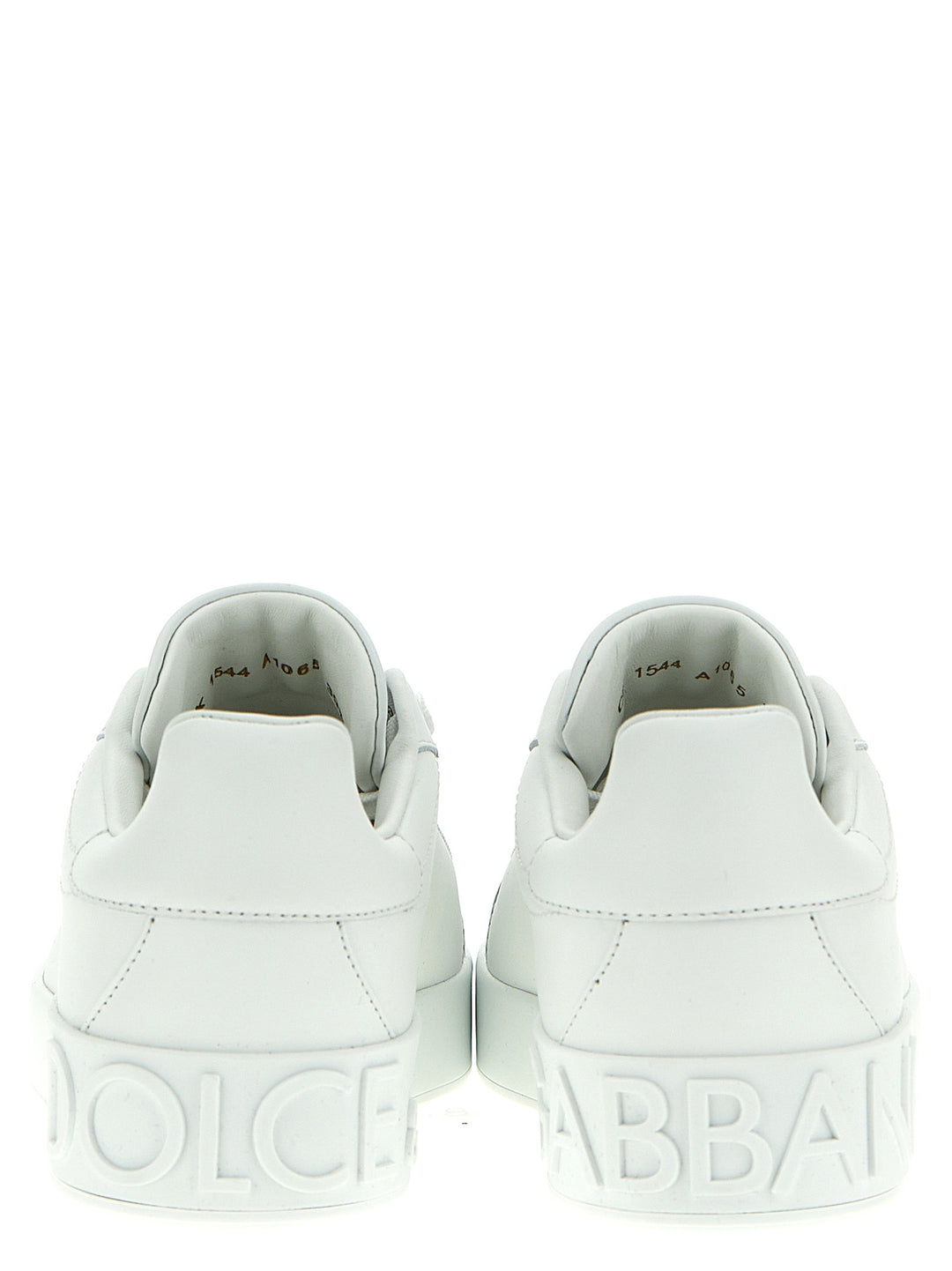 Dolce &amp; Gabbana White Calfskin Low Top Sneakers