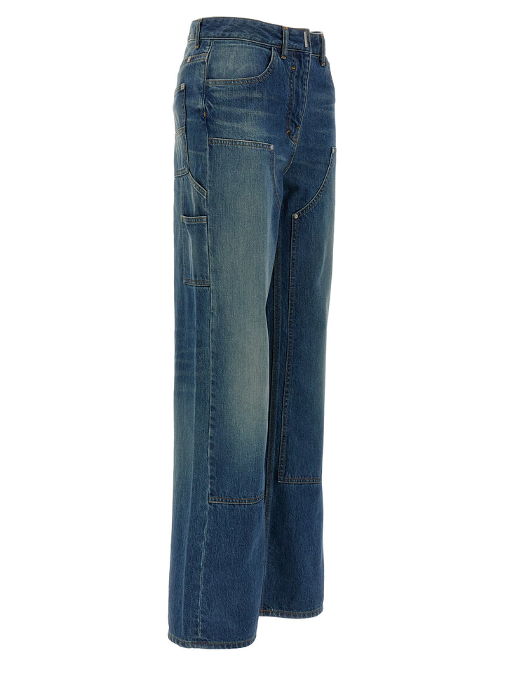 Givenchy Blue Cotton Flared Jeans