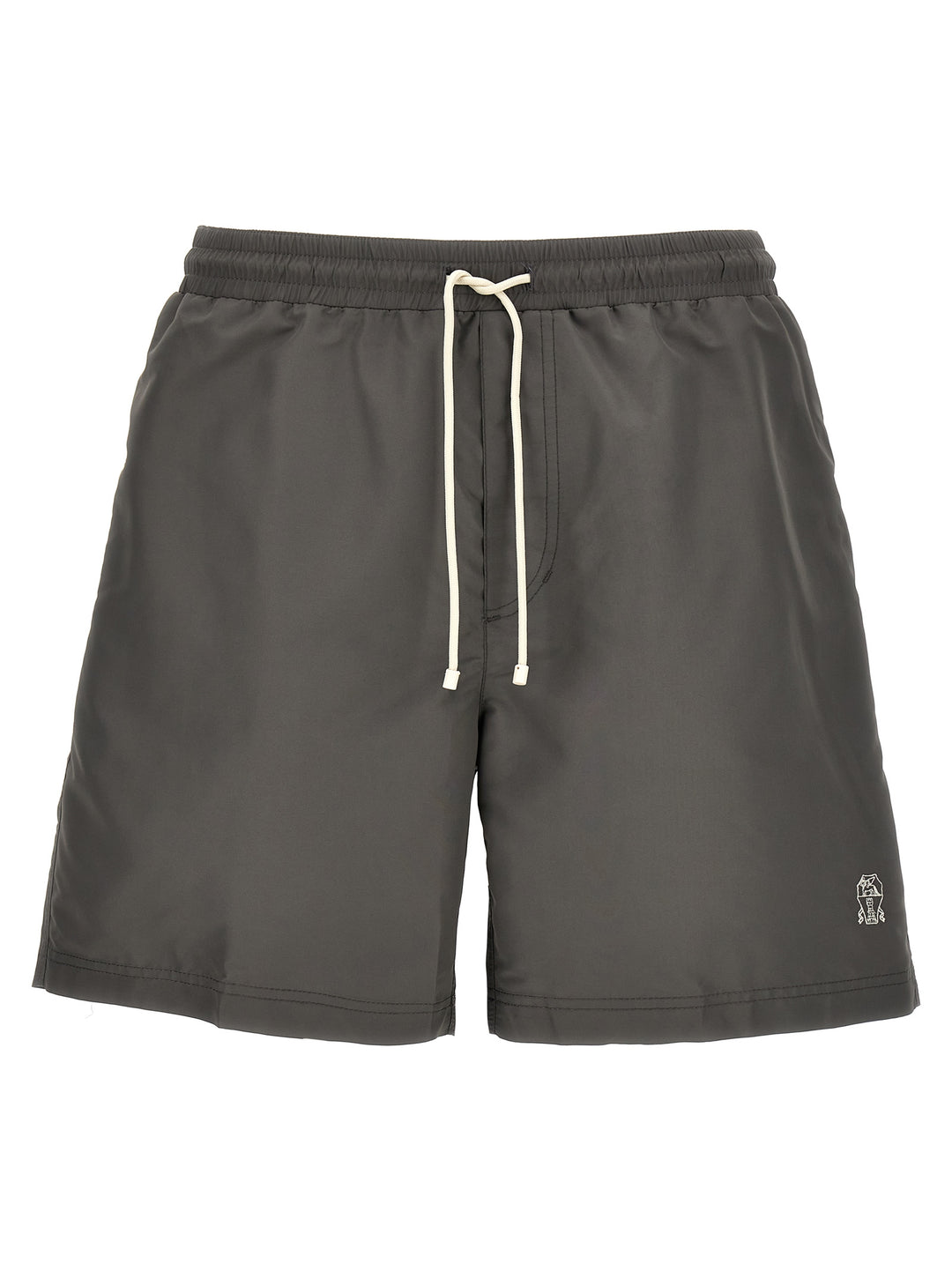 Brunello Cucinelli Gray Polyester Shorts