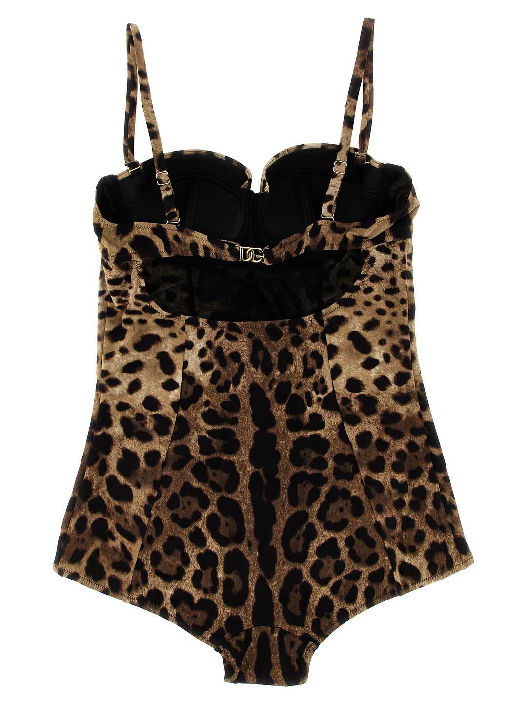 Dolce &amp; Gabbana Brown Polyamide One-Piece Swimsuit
