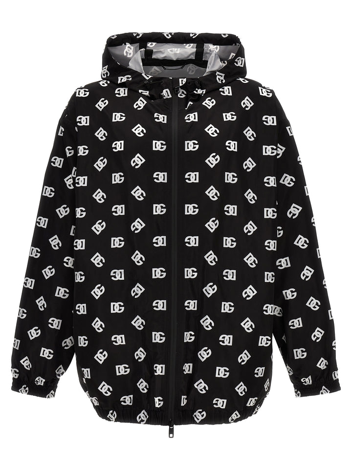 Dolce &amp; Gabbana Bicolor Polyester Shell Jacket