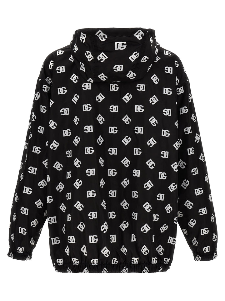 Dolce &amp; Gabbana Bicolor Polyester Shell Jacket