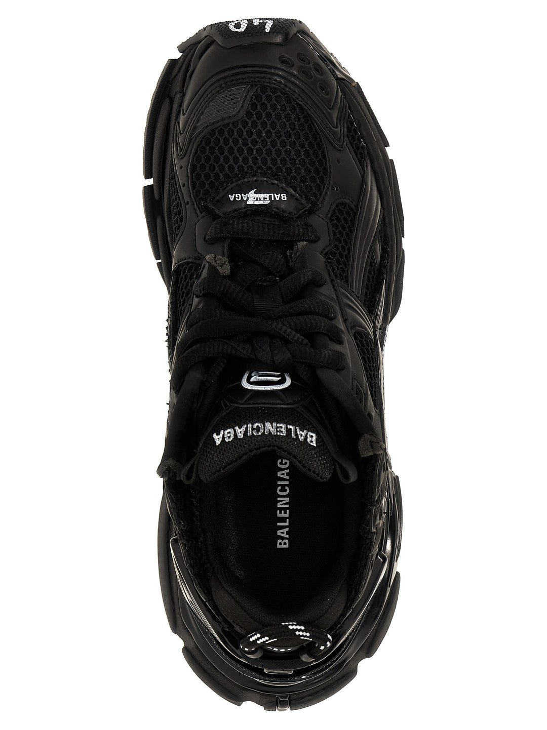 Balenciaga Black Polyester Athletic Sneakers