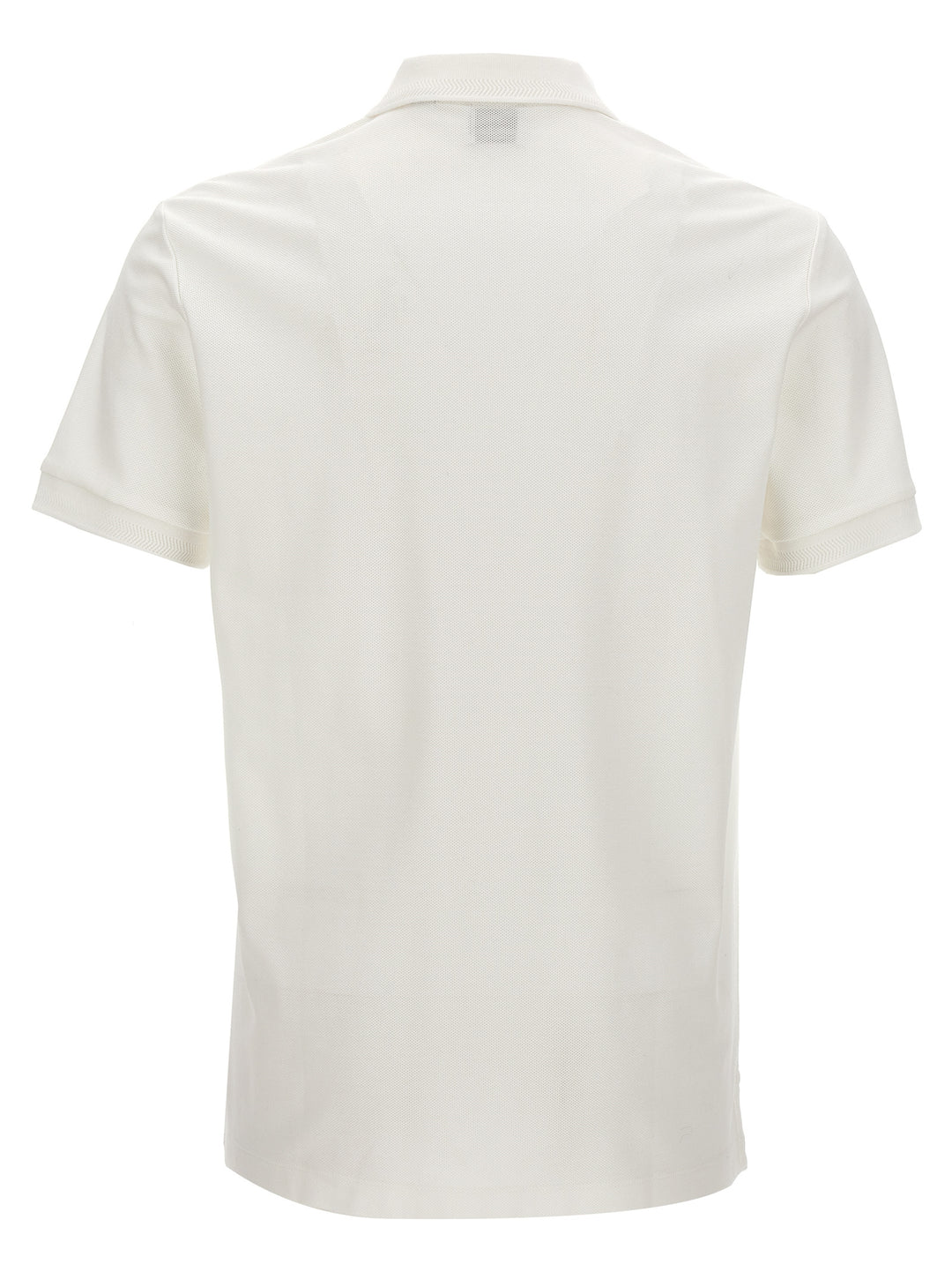 Burberry White Cotton Polo Shirt