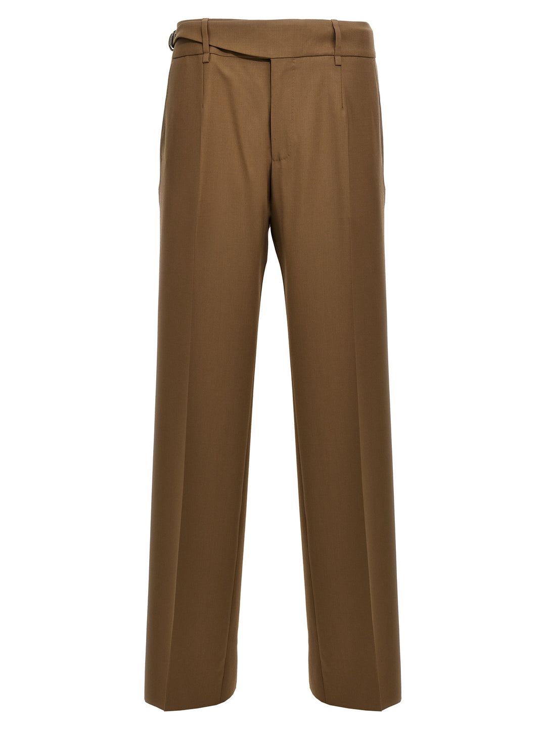 Dolce &amp; Gabbana Brown Virgin Wool Dress Pants