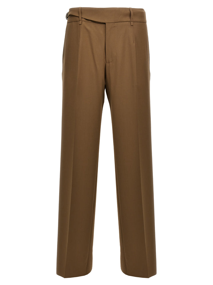 Dolce &amp; Gabbana Brown Virgin Wool Dress Pants