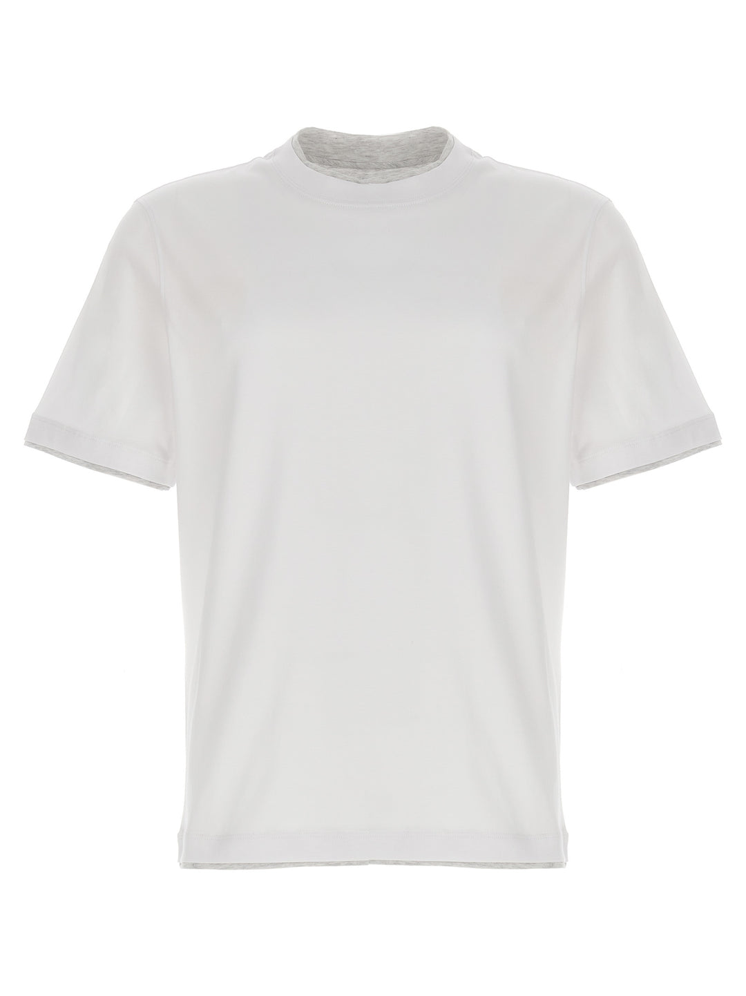 Brunello Cucinelli White Cotton T-Shirt