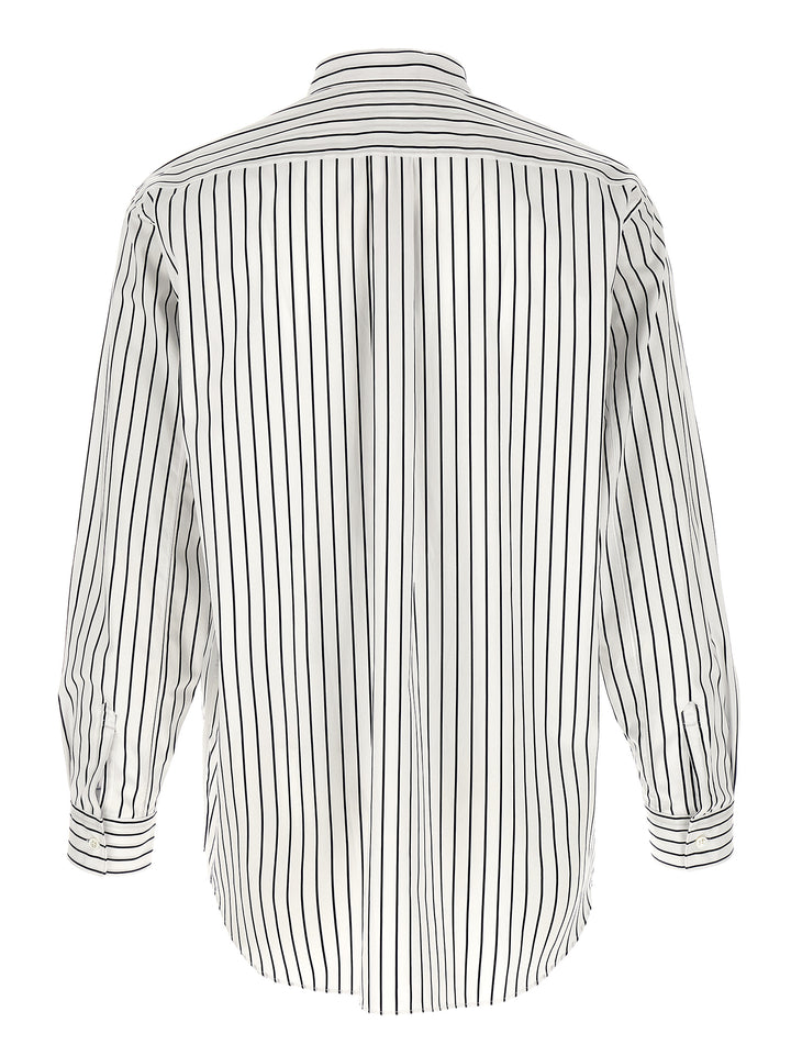 Comme Des Garçons Bicolor Cotton Blouse