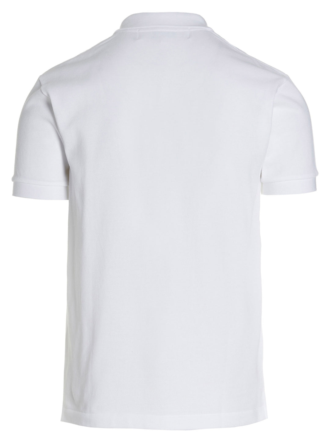 Comme Des Garçons Play White Cotton Polo Shirt