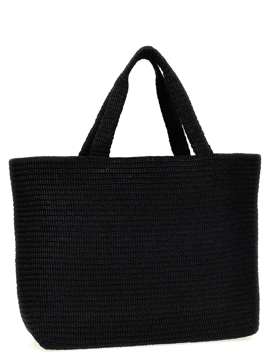 Saint Laurent Black Viscose Tote Bag