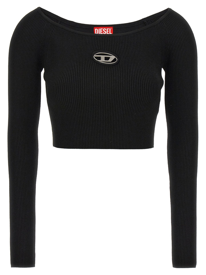 Diesel Black Viscose Cardigan