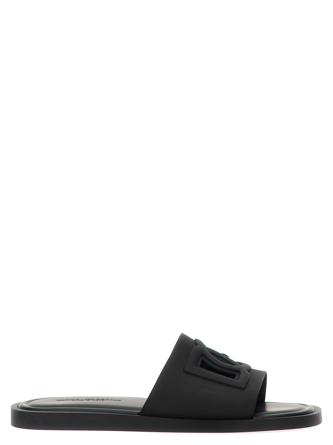 Dolce &amp; Gabbana Black Polyethylene Slides