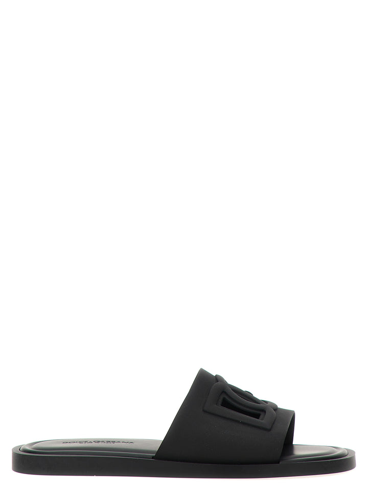 Dolce &amp; Gabbana Black Polyethylene Slides