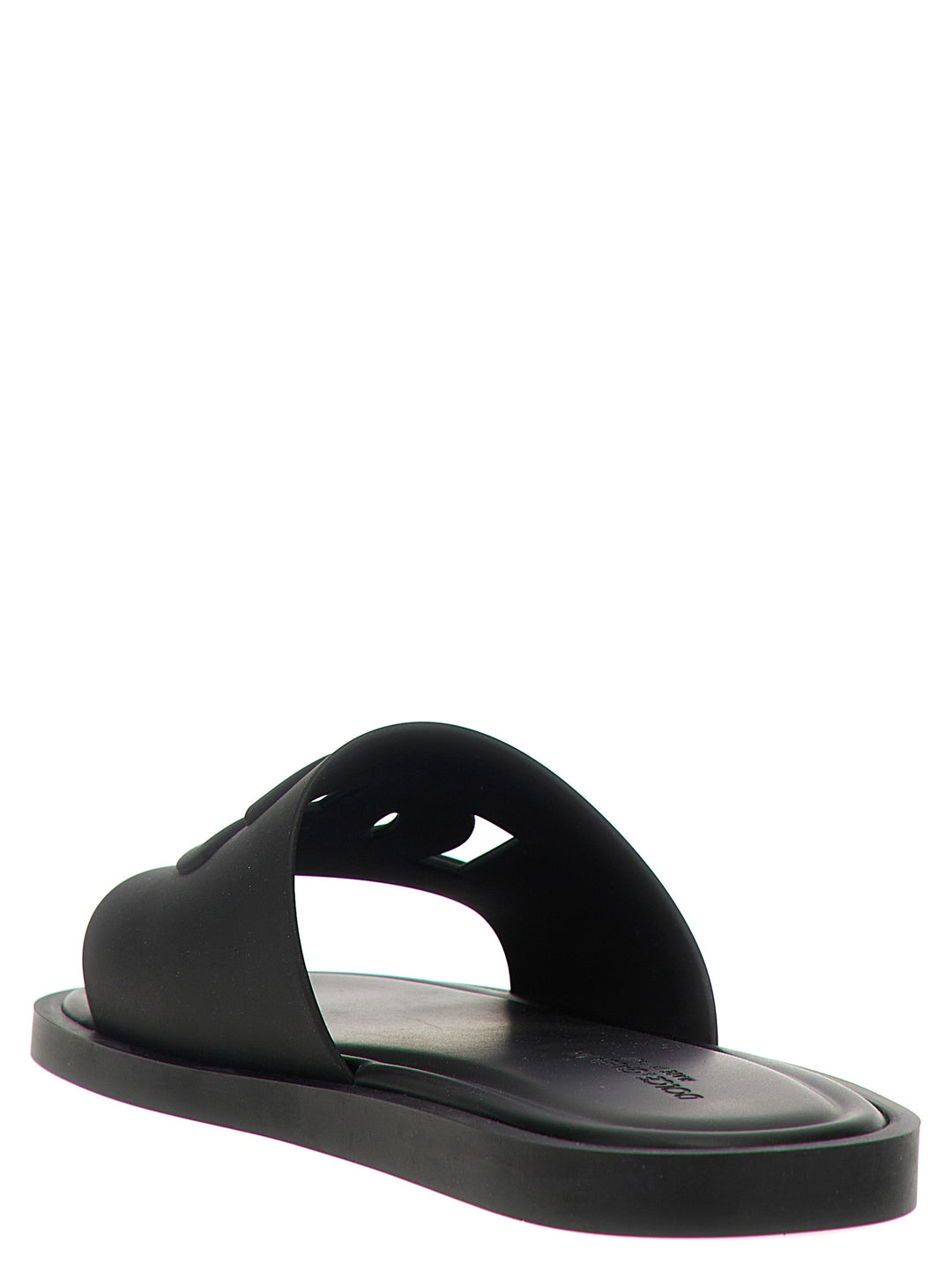 Dolce &amp; Gabbana Black Polyethylene Slides