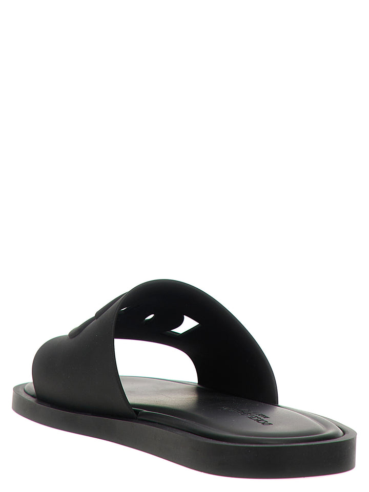 Dolce &amp; Gabbana Black Polyethylene Slides