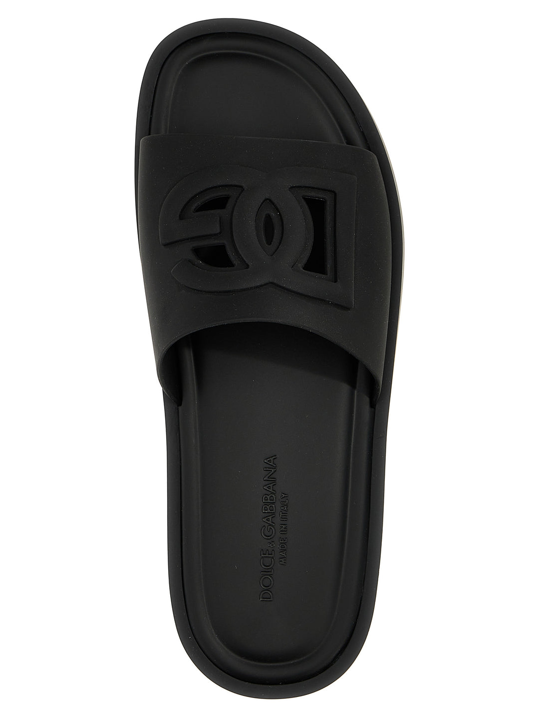 Dolce &amp; Gabbana Black Polyethylene Slides