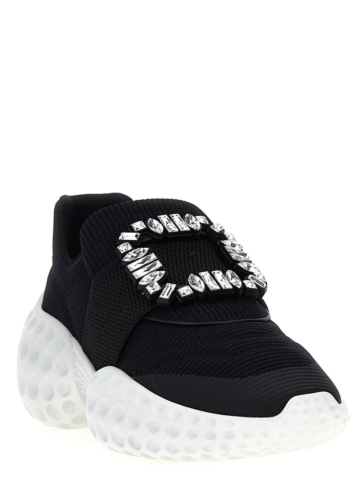 Roger Vivier Bicolor Polyethylene Athletic Sneakers