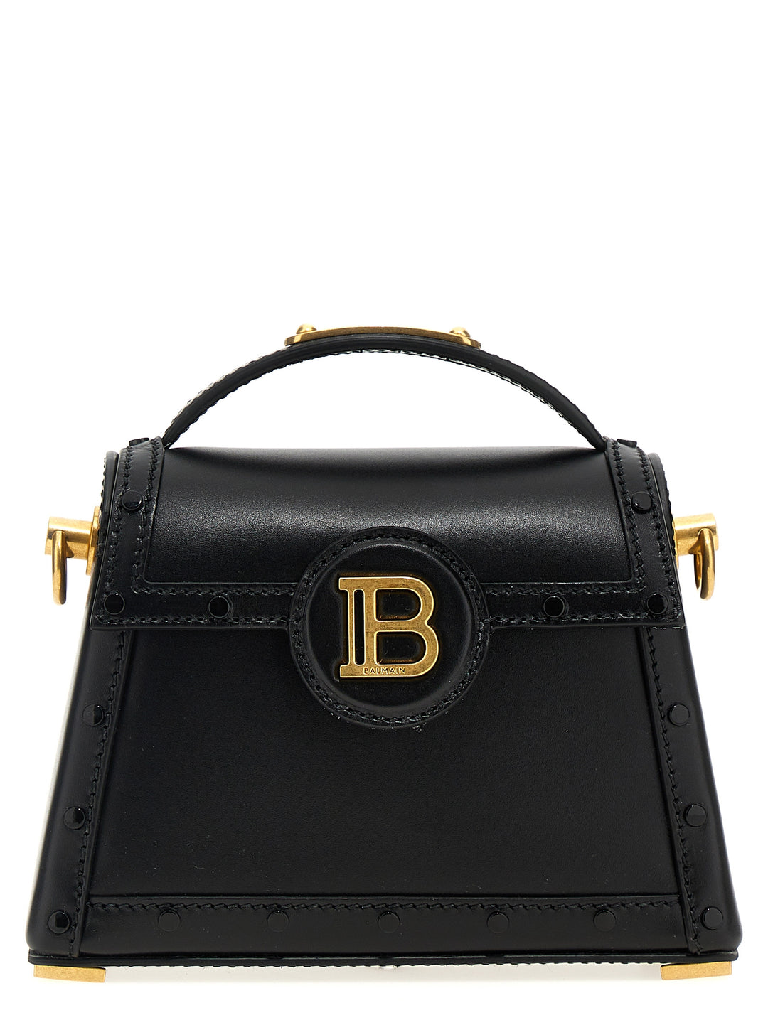 Balmain Black Calfskin Handbag