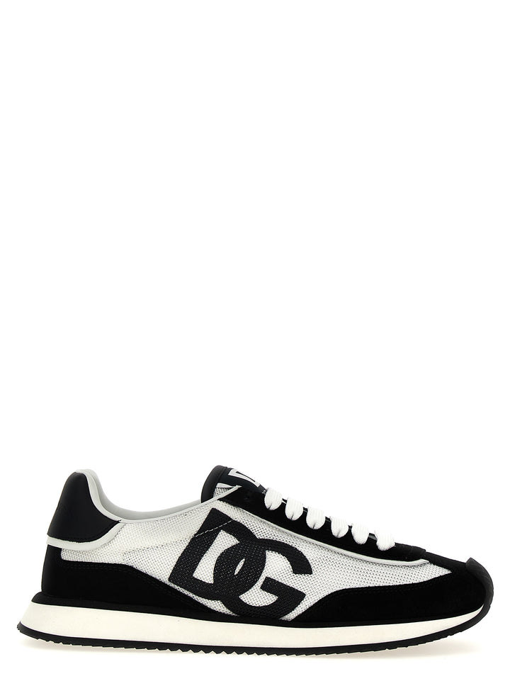 Dolce &amp; Gabbana Bicolor Calfskin Athletic Sneakers