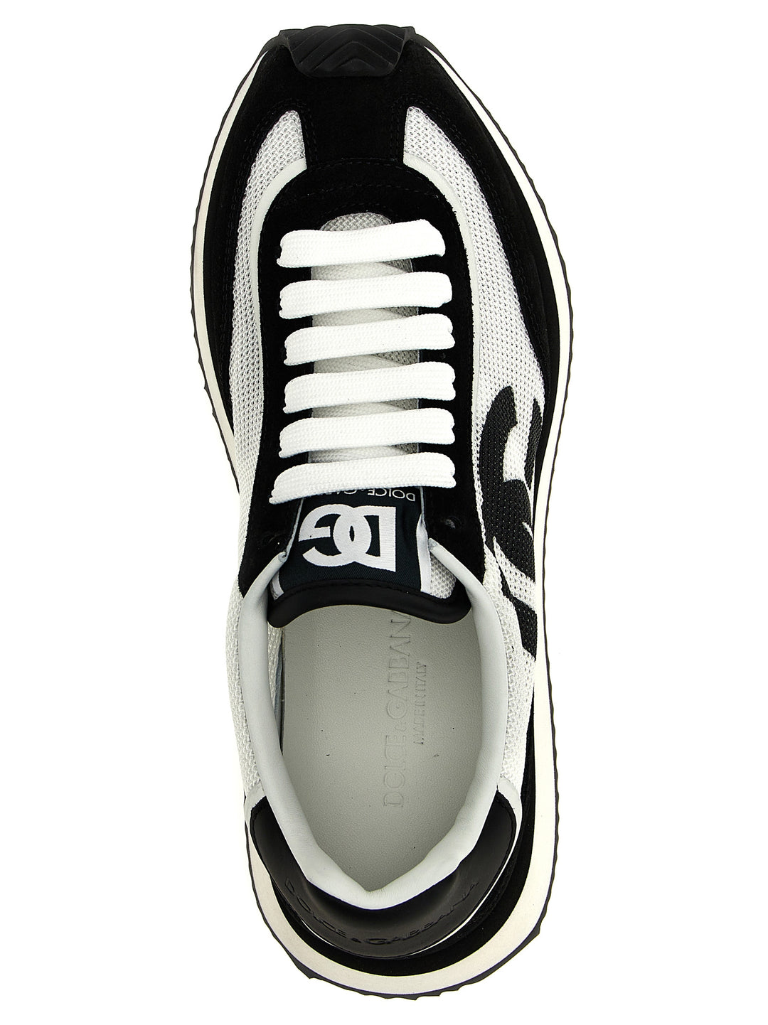 Dolce &amp; Gabbana Bicolor Calfskin Athletic Sneakers